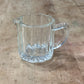 Vintage Paneled Clear Glass Mini Creamer Pitcher - The Mustard Seed Collection, The Seed