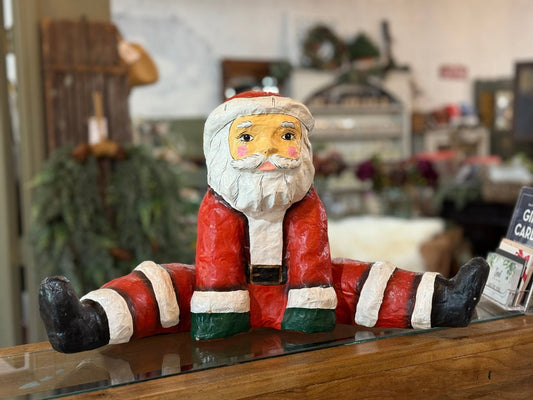 Vintage Paper Mache Santa - The Mustard Seed Collection, The Seed