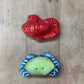 Vintage Paul Brent Ceramic Coastal Lobster & Crab Salt and Pepper Shakers Set