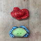 Vintage Paul Brent Ceramic Coastal Lobster & Crab Salt and Pepper Shakers Set 