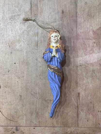 Vintage Pencil Angel Icicle Ornaments – Resin Christmas Tree Hanging Figurines (Sold Individually) - The Mustard Seed Collection, The Seed