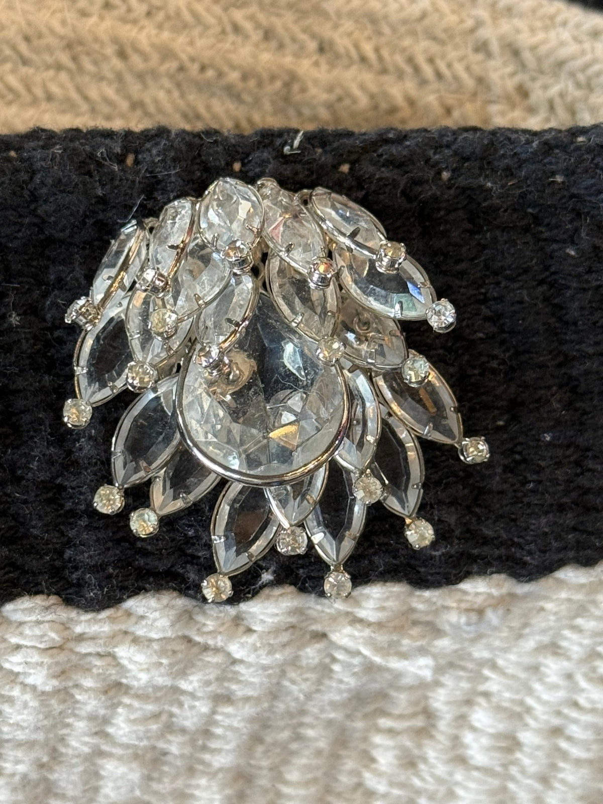Vintage Rhinestone Brooch - The Mustard Seed Collection, The Seed