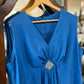 Vintage Royal Blue Maxi Dress - Size 24.5