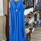 Vintage Royal Blue Maxi Dress - Size 24.5