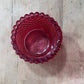 Vintage Ruby Red Hobnail Glass Votive Candle Holder - The Mustard Seed Collection, The Seed