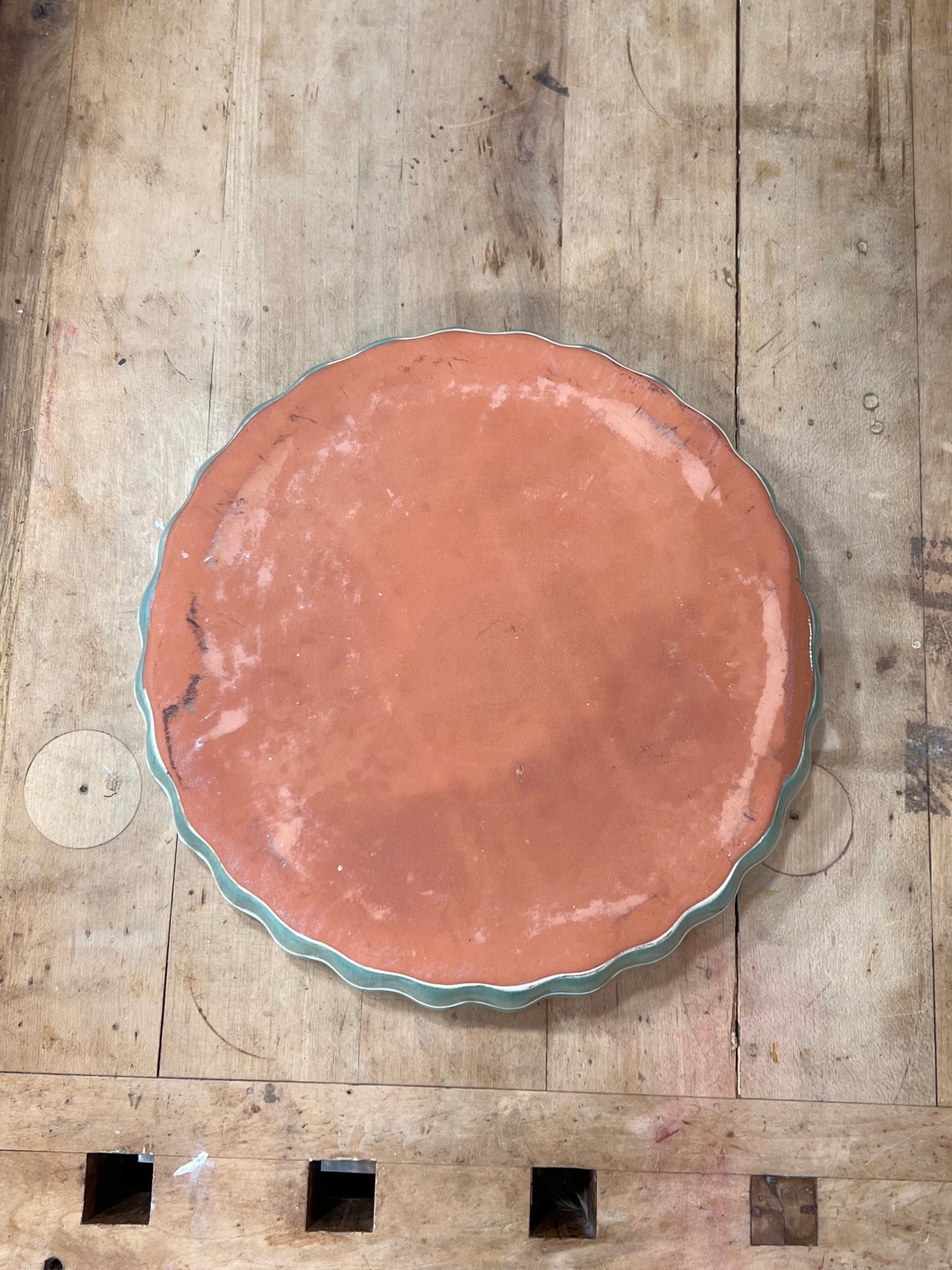 Vintage Rustic Stoneware Fluted Apple Tart & Pie Baking Dish - The Mustard Seed Collection, The Seed