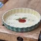Vintage Rustic Stoneware Fluted Apple Tart & Pie Baking Dish - The Mustard Seed Collection, The Seed