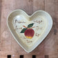 Vintage Rustic Stoneware Heart-Shaped Apple Baking & Serving Dish - The Mustard Seed Collection, The Seed