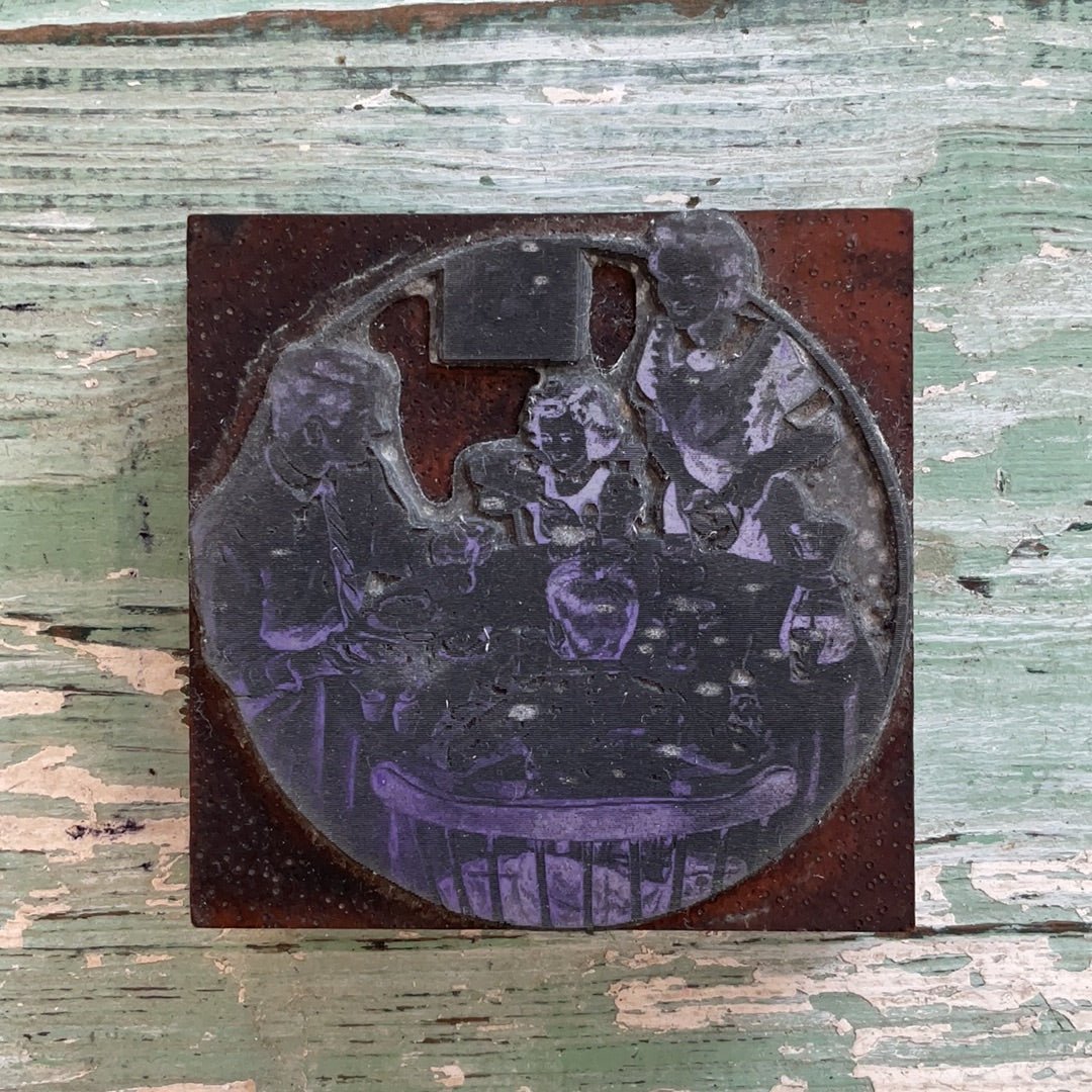 Vintage Screen Stamp Block - The Mustard Seed Collection, The Seed