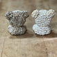 Vintage Seashell Teddy Bear Figurine