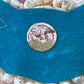Vintage Seashell Teddy Bear Figurine