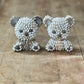 Vintage Seashell Teddy Bear Figurine