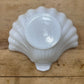 Vintage Shell Milk Glass Dish