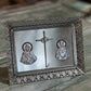 Vintage Silver-toned Jesus & Mary - The Mustard Seed Collection, The Seed
