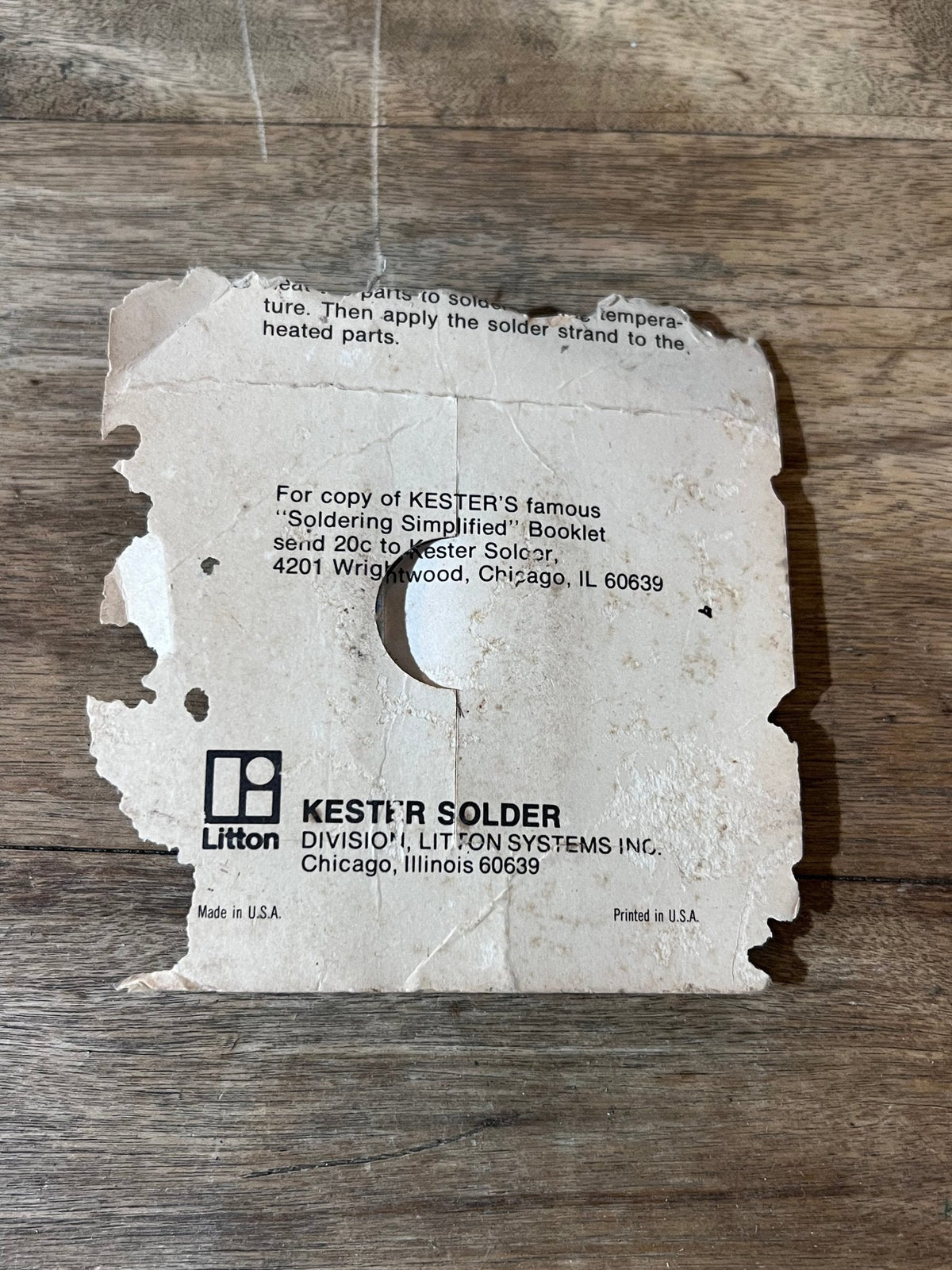 Vintage Solder Wire - The Mustard Seed Collection, The Seed