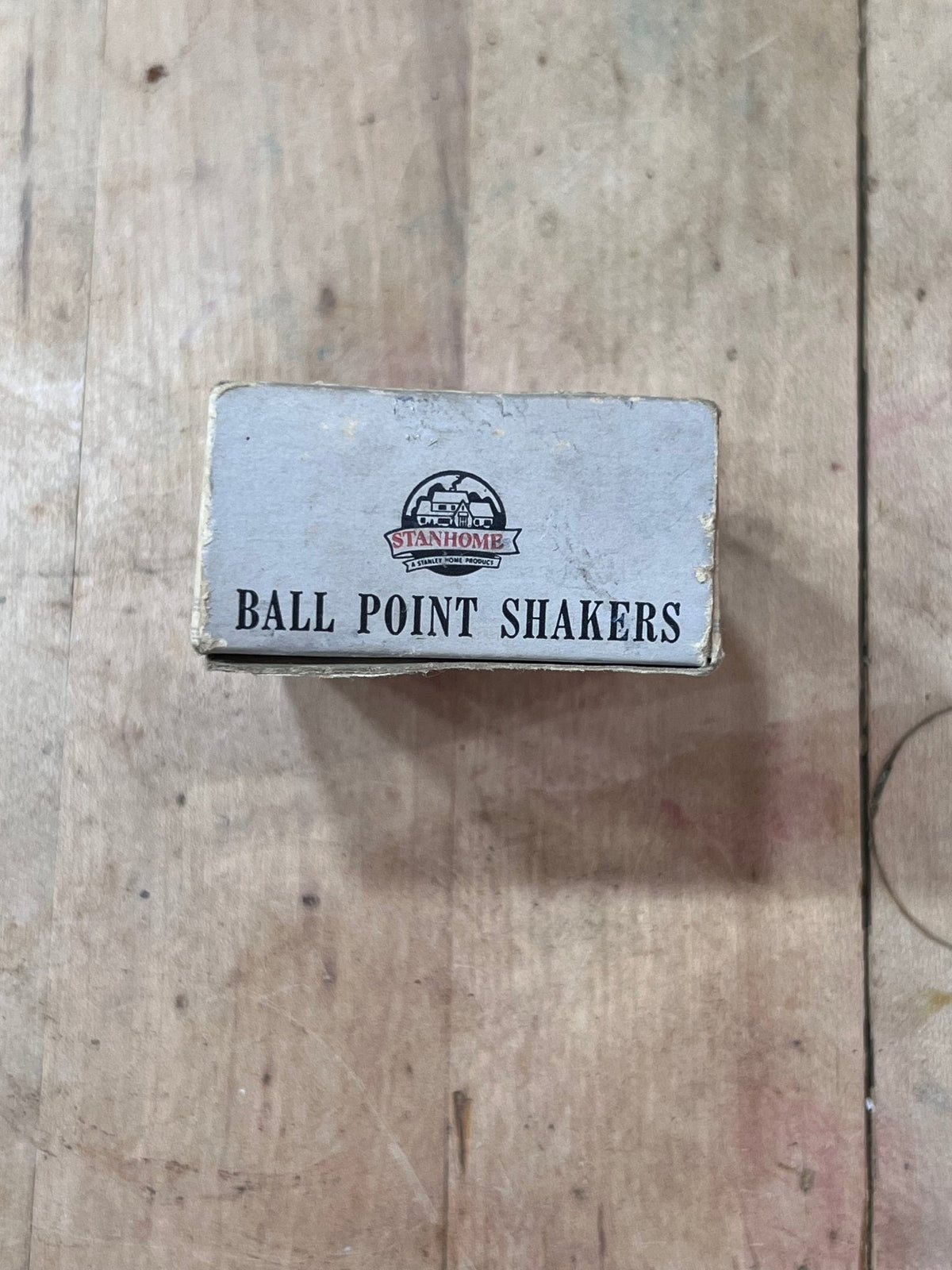 Vintage Stanley Ball Point Salt & Pepper Shakers with Original Box 