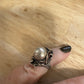 Vintage Sterling Silver Art Nouveau Revival Statement Ring