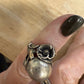 Vintage Sterling Silver Art Nouveau Revival Statement Ring