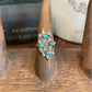 Vintage Sterling Turquoise Inlay Ring - The Mustard Seed Collection, The Seed