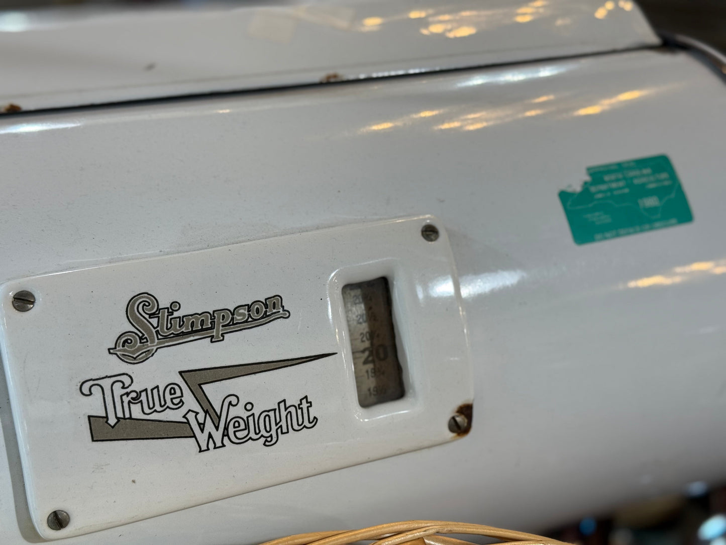 Vintage Stimpson "True Weight" Scale