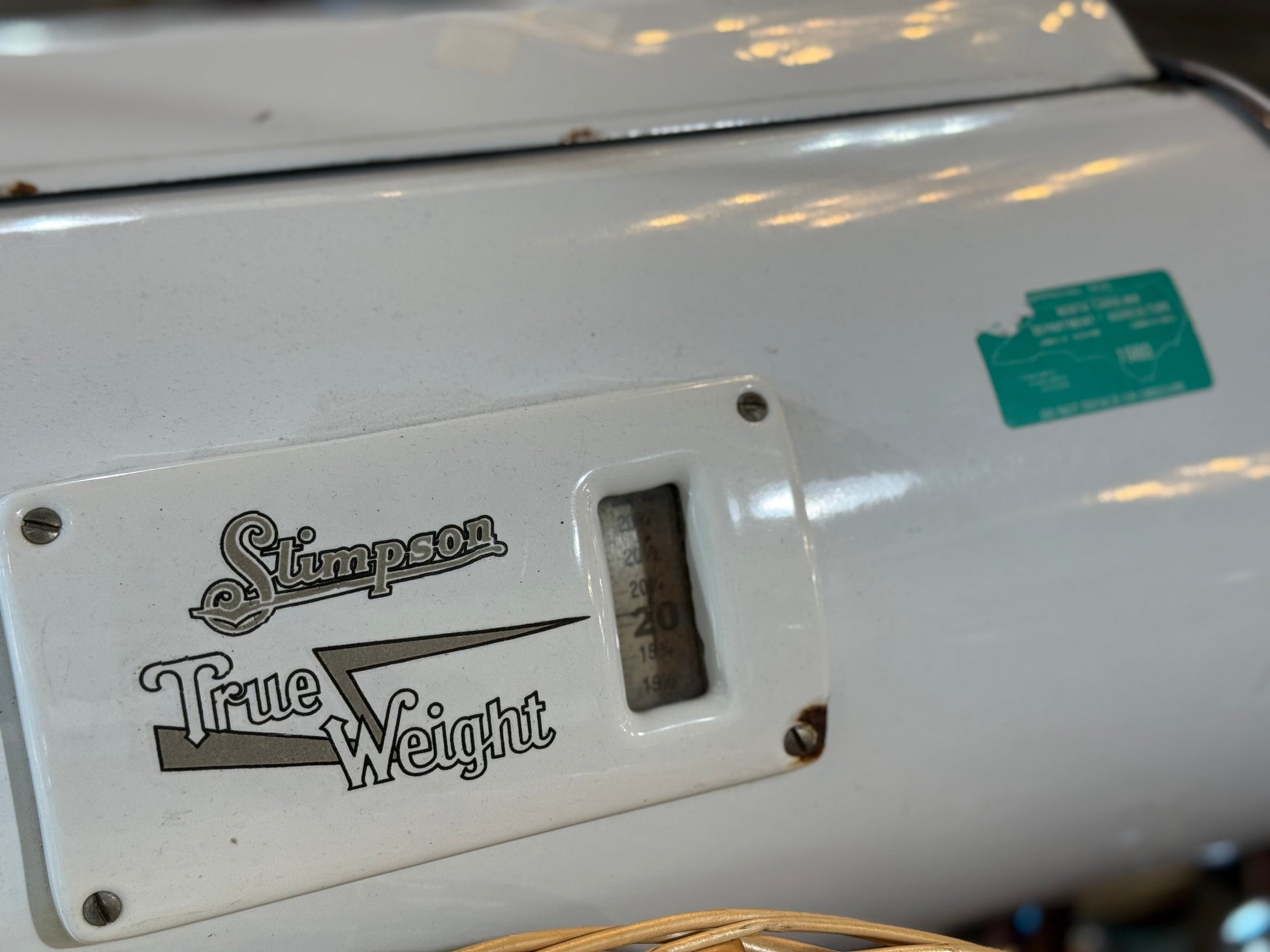 Vintage Stimpson "True Weight" Scale
