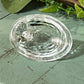 Vintage-Style Clear Glass Miniature Hen Figurine (Lid Only) 
