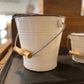 Vintage Swedish Enamel Large Pale