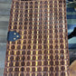 Vintage Two-Tone Woven Wicker Picnic Basket (18" x 12" x 8")basket