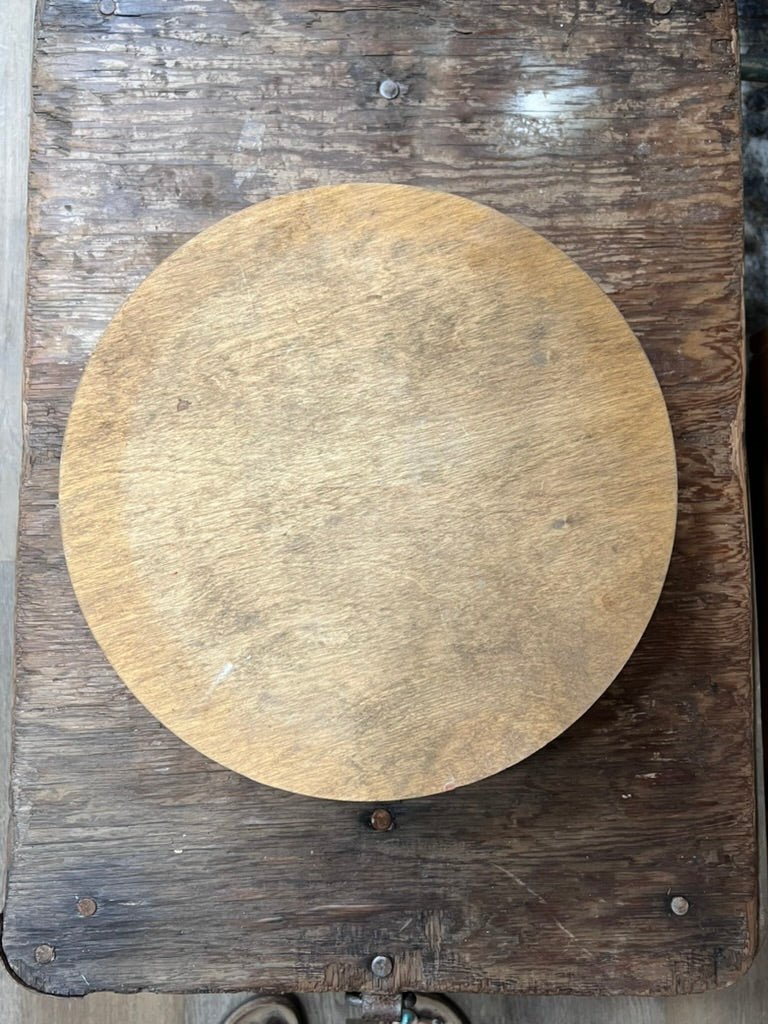 Vintage Wooden Pedestal Riser - The Mustard Seed Collection, The Seed