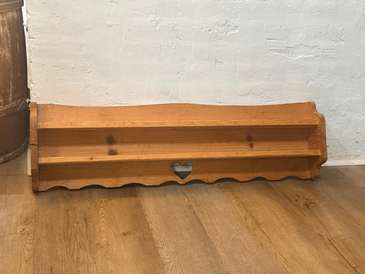 Vintage Wooden Shelf with Heart Cutout - The Mustard Seed Collection, The Seed