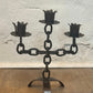 Vintage Wrought Iron Candelabra 