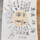 Vintage WWII Japanese Yosegaki Hinomaru "Good Luck Flag" Calligraphy Linen (31" x 23") - The Mustard Seed Collection, The Seed