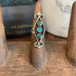 Vintage Zuni Handmade Sterling Turquoise Ring