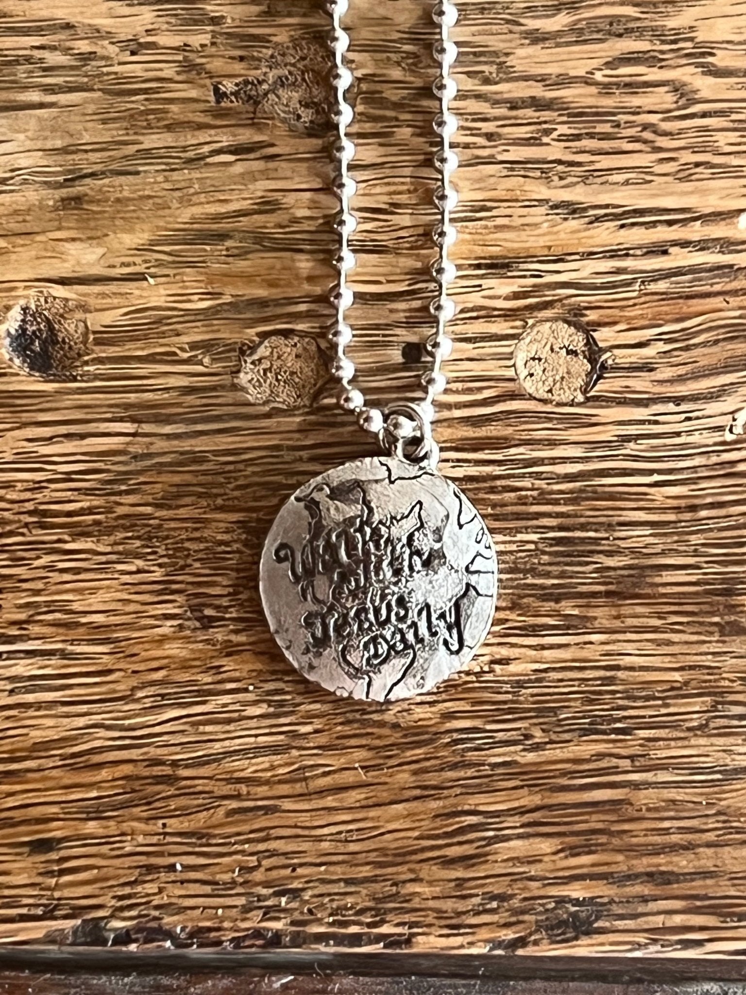 "Walk with Jesus Daily" Necklace 