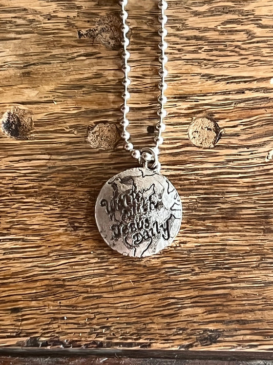 "Walk with Jesus Daily" Necklace 