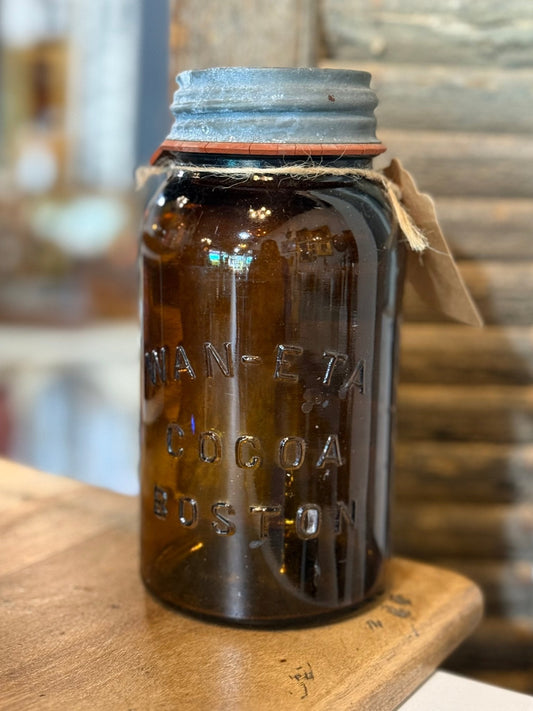 WAN-ETA Cocoa Boston Jar with Lid - The Mustard Seed Collection, The Seed