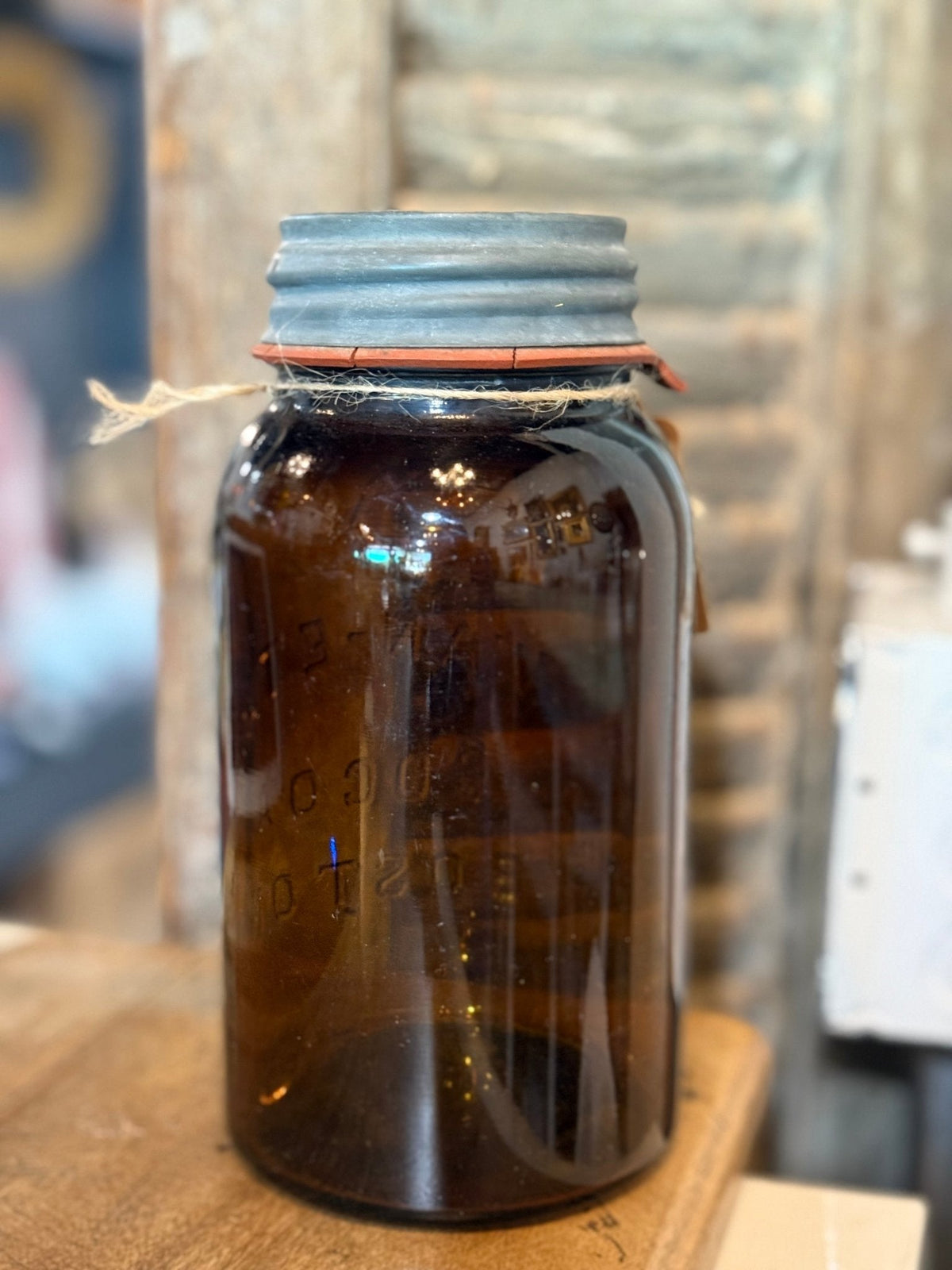 WAN-ETA Cocoa Boston Jar with Lid - The Mustard Seed Collection, The Seed