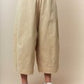 Washed Twill Elastic Waist Wide Pants - The Mustard Seed Collection, The Seed