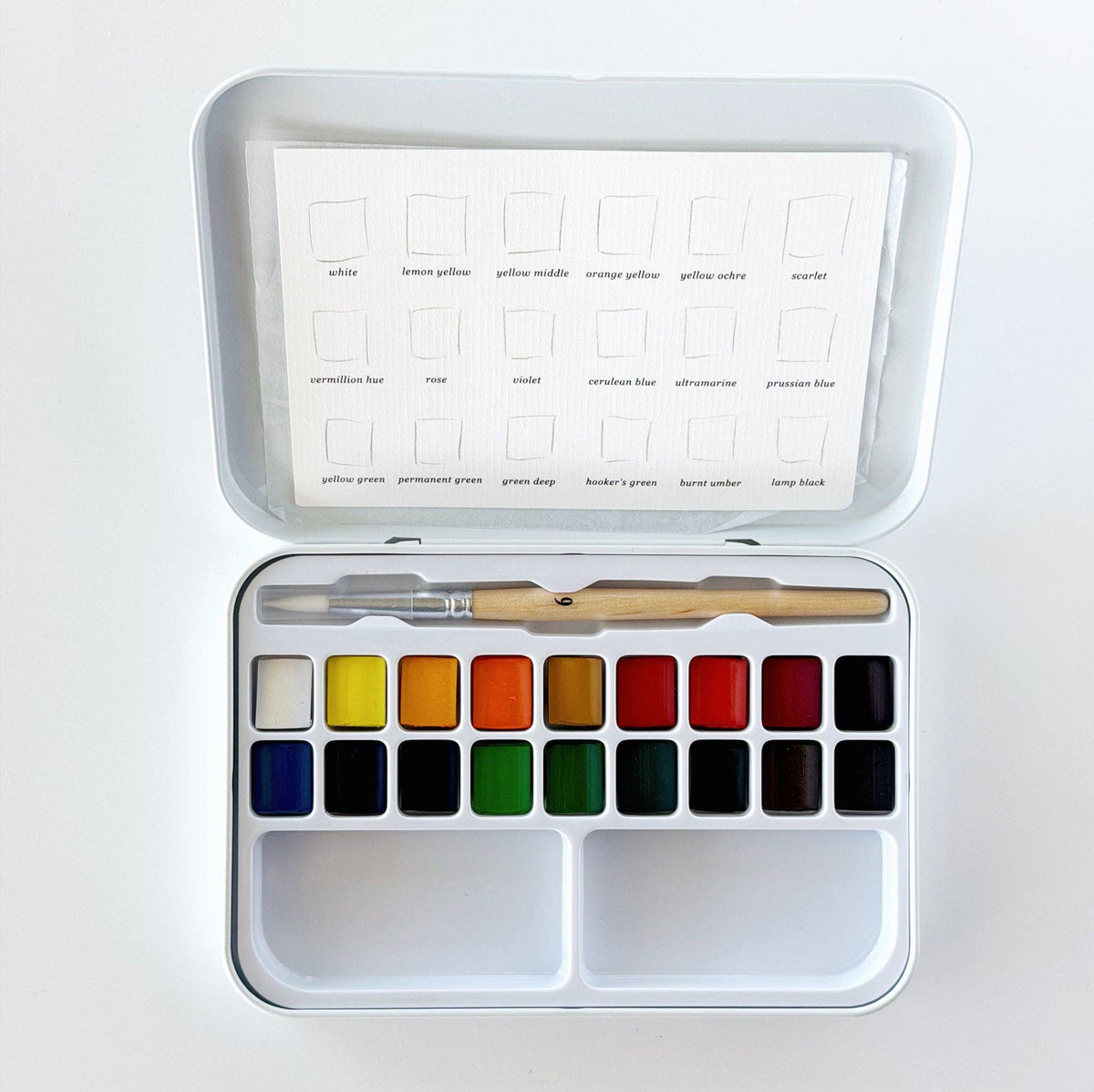 Watercolor paint set 18 colors with brushPaint