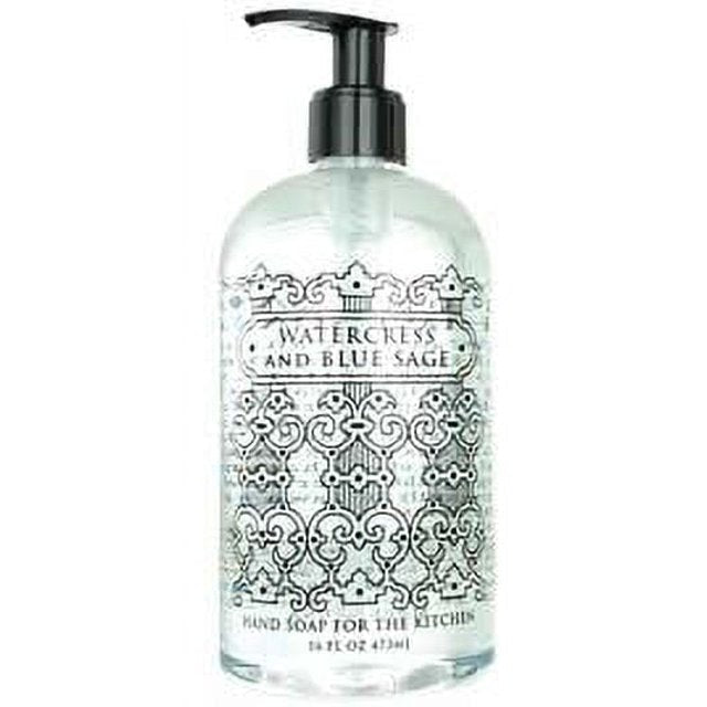 Watercress Blue Sage 16oz Kitchen Soap - The Mustard Seed Collection, The Seed