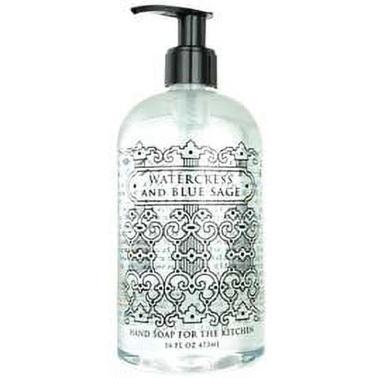 Watercress Blue Sage 16oz Kitchen Soap - The Mustard Seed Collection, The Seed