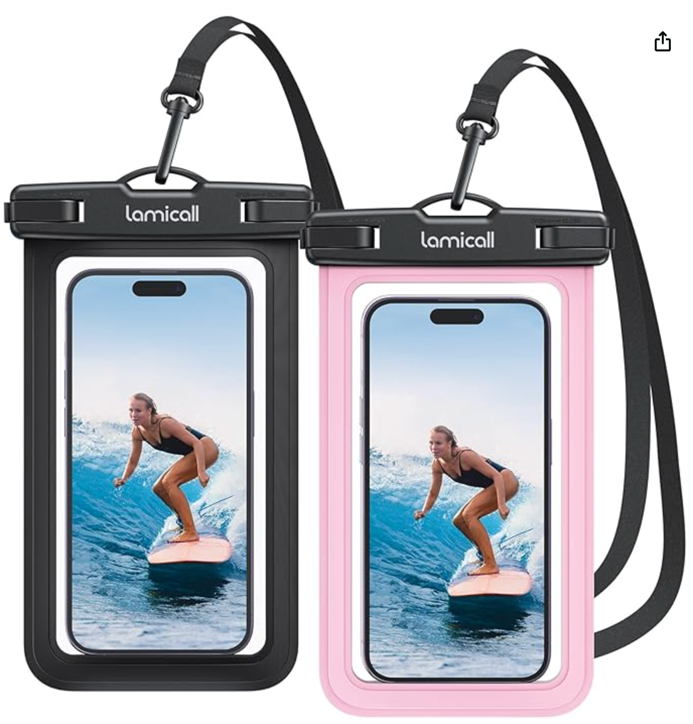 Protect your iPhone 17 16 15 14 13 12 Pro Max Plus with this waterproof phone pouch, ideal for beach and cruise essentials.