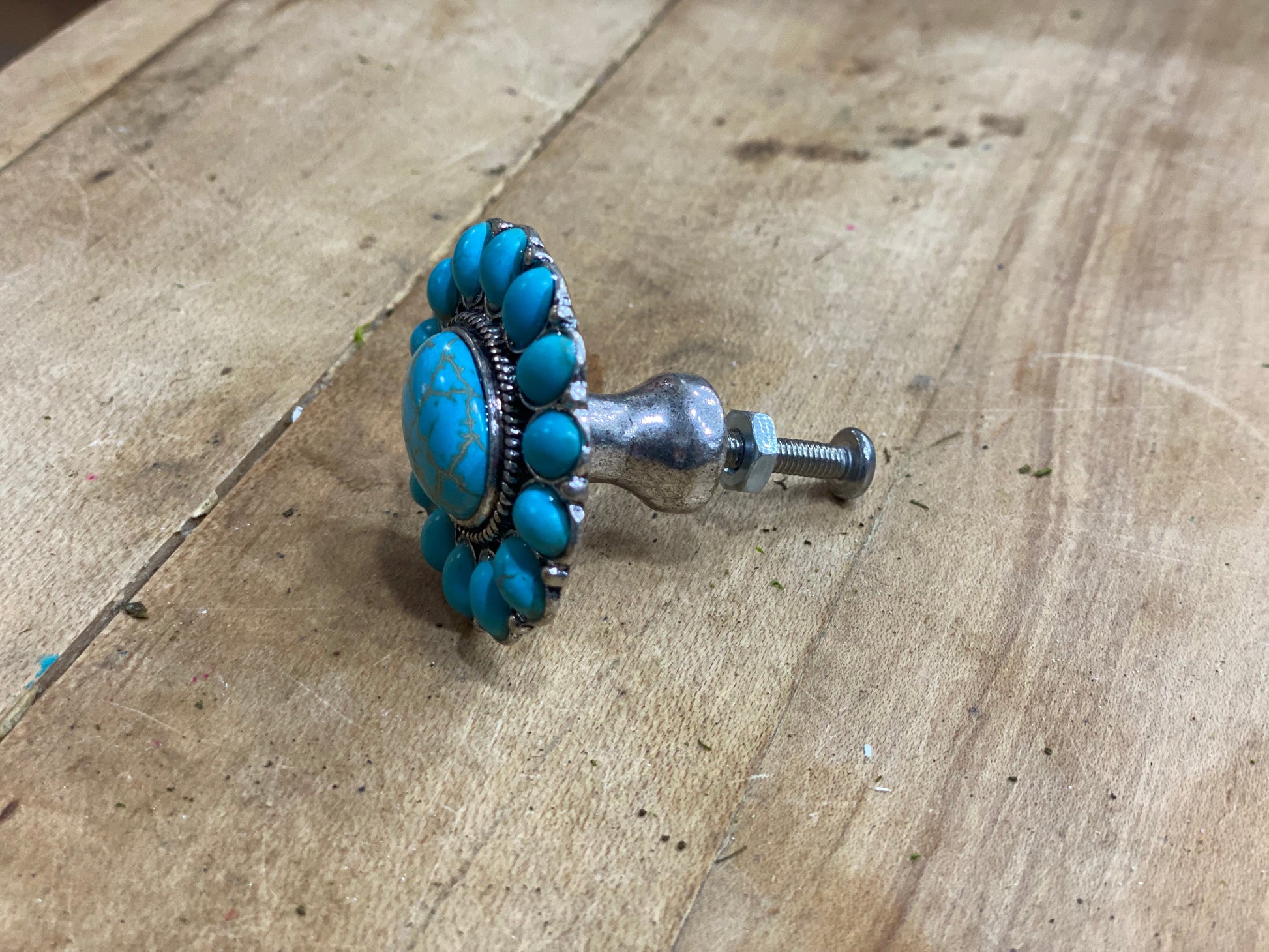 Western Design Turquoise Knob