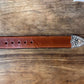 Western Tooled Leather Name Belt - Custom BENTLY Rhinestone Cross Buckle - The Mustard Seed Collection, The Seed