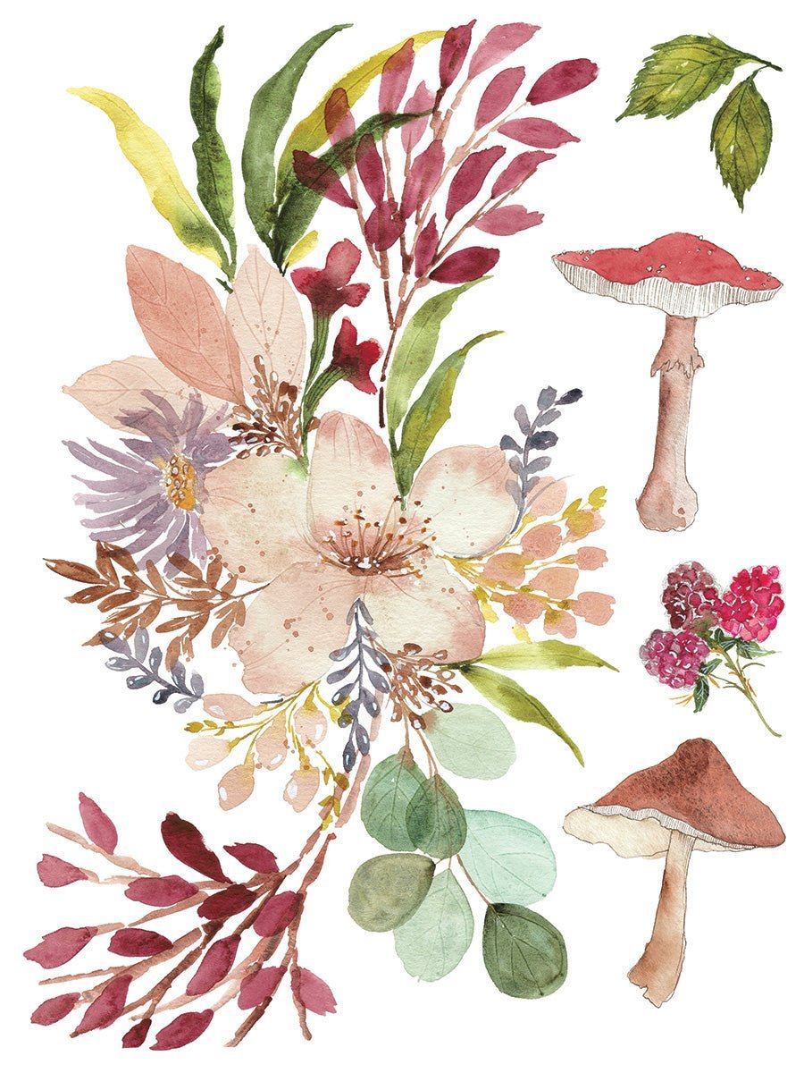 Whispering Willow IOD Transfer 12x16 Pad - The Mustard Seed Collection, The Seed