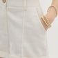 White High Waist Pleated Shorts - The Mustard Seed Collection, The Seed