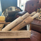 White Wooden Distressed Rolling Pin