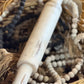 White Wooden Distressed Rolling Pin