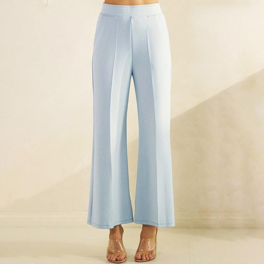 Wide-Leg Crop Pants - Light Blue - The Mustard Seed Collection, The Seed