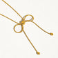 Wildrose 18K Non-Tarnish Bow Chain Necklace: Yellow Gold - The Mustard Seed Collection, The Seed